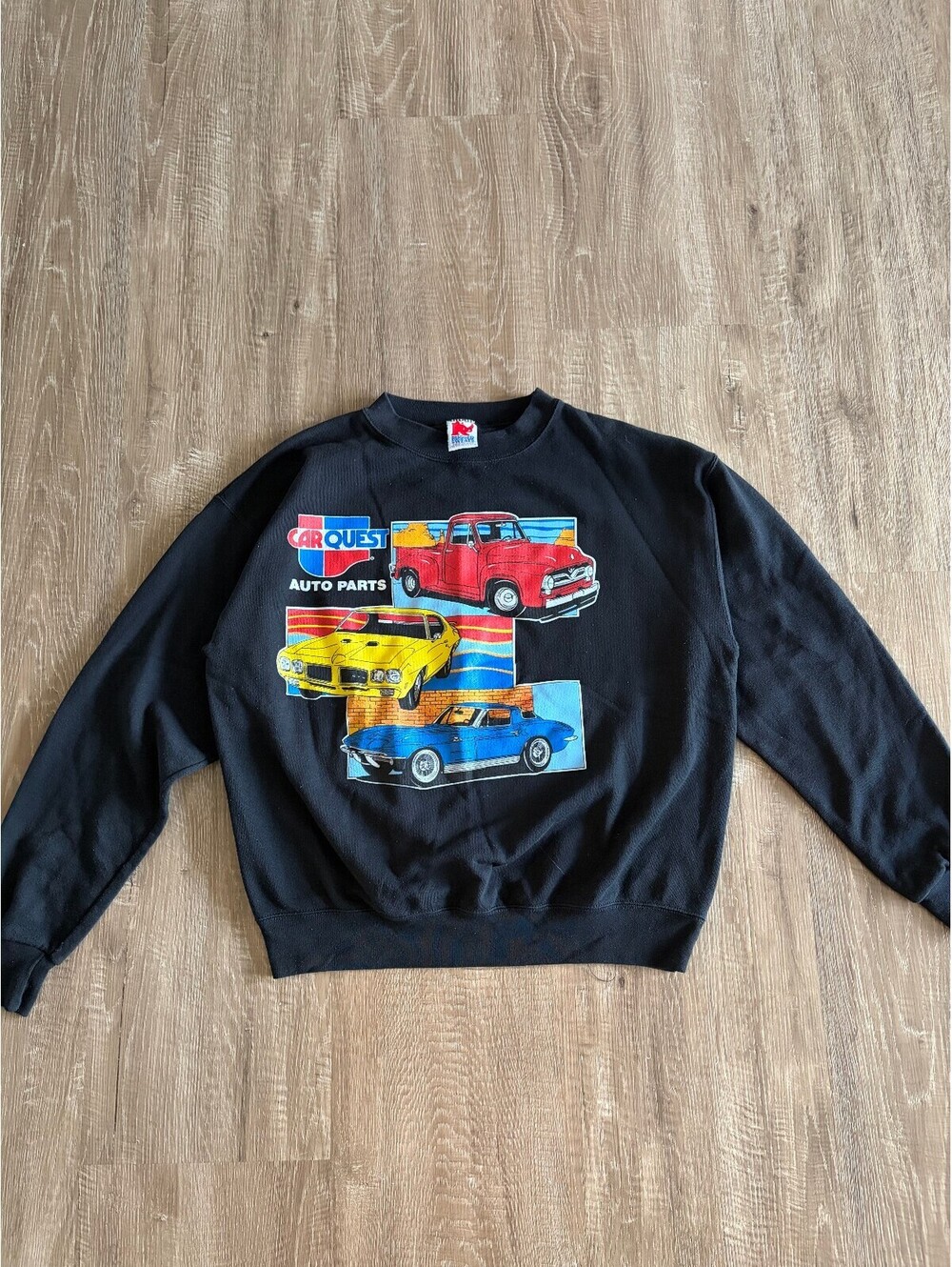 Vintage Car Quest Auto Parts Crew Neck Sweatshirt size XL